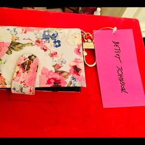 Beautiful Betsy Johnson floral wallet